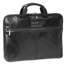 Cellini Infiniti Leather Laptop Bag Black