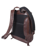 Cellini Infiniti Multipocket Leather Backpack Brown