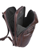 Cellini Infiniti Multipocket Leather Backpack Black
