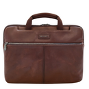 Cellini Infiniti Leather Laptop Bag Brown