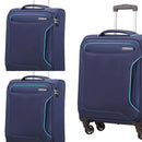 American Tourister Holiday Heat 3 Piece Set Spinner Navy
