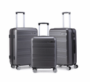 Pierre Cardin Gasper Luggage Spinner 3 Piece Set Charcoal