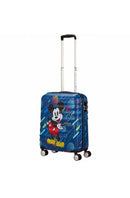 American Tourister Trolley Wavebreaker Disney Mickey Fpop 55cm Blue