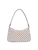Miss Serenade | Destiny Vegan Leather Shoulder Bag | Beige
