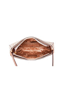 Miss Serenade | Destiny Vegan Leather Shoulder Bag | Beige