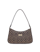 Miss Serenade | Destiny Vegan Leather Shoulder Bag | Black