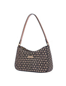 Miss Serenade | Destiny Vegan Leather Shoulder Bag | Black