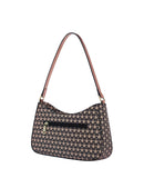 Miss Serenade | Destiny Vegan Leather Shoulder Bag | Black