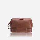 Brando Kudu Leather Wash Bag | Copper