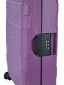 Cellini Safetech Medium 65cm 4 Wheel Trolley Case Plum