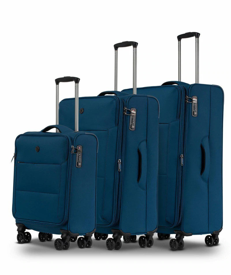 Conwood Soho Spinner Luggage Set Navy Saleys Travel Goods
