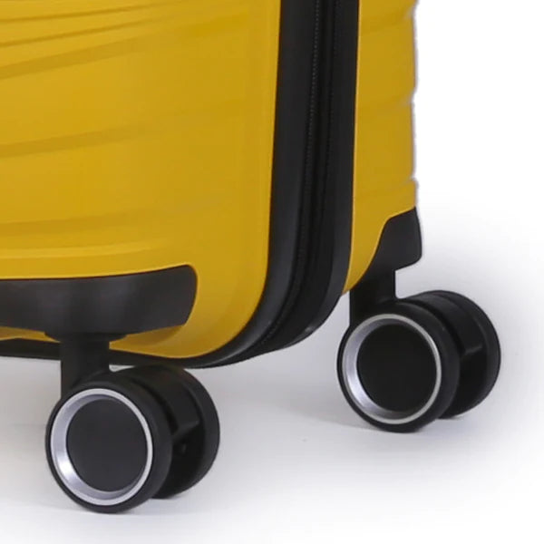 Pierre Cardin Montpellier Luggage Spinner 3 Piece Set Yellow