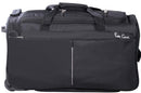 Pierre Cardin 56cm Small Duffel Bag On Wheels with Backpack Straps| Black