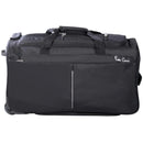 Pierre Cardin 56cm Small Duffel Bag On Wheels with Backpack Straps| Black