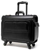 Tosca Leather 4-Wheel Laptop Pilot Case 622-80