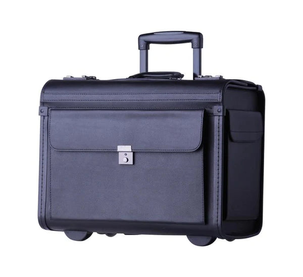 Tosca PVC Laptop Pilot Case With Wheels Saleys Travel Goods