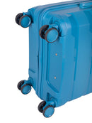 Voyager Pacific Medium 65cm Wheel Trolley Case Blue