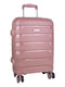 Voyager Pacific 4 55cm Wheel Carry On Trolley Case Pink