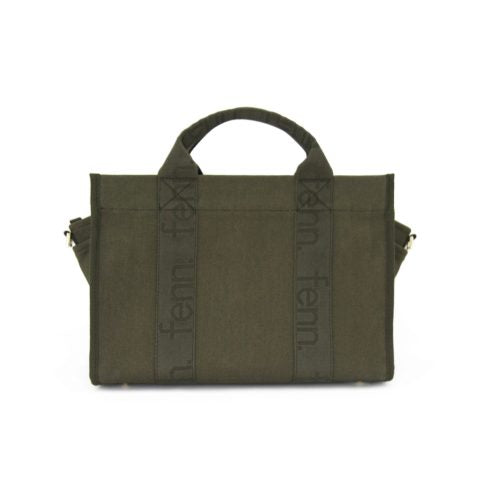 Fenn Petite Canvas – Army Green – Gold Zip – Green Strap