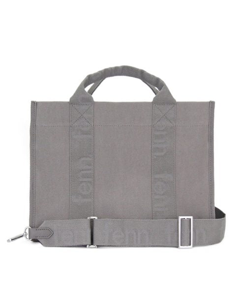 Fenn Petite Canvas – Grey – Silver Zip – Grey Strap