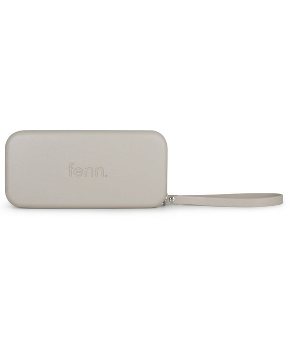 Fenn Wallets Mushroom/ Grey – Silver Zip – Mushroom Strap