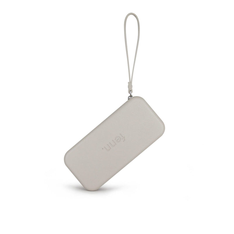 Fenn Wallets Mushroom/ Grey – Silver Zip – Mushroom Strap