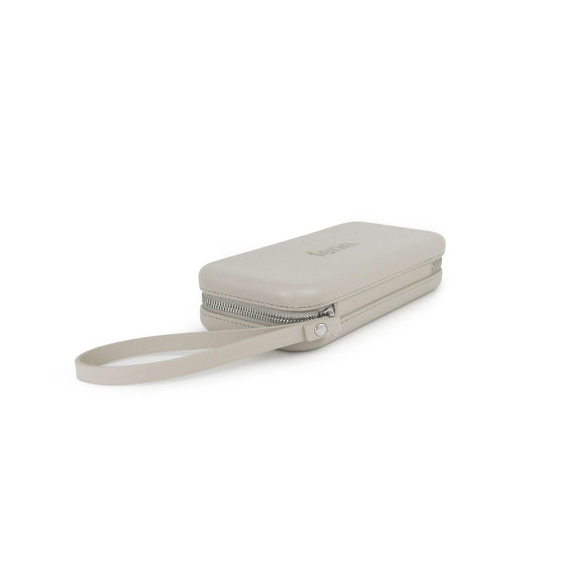 Fenn Wallets Mushroom/ Grey – Silver Zip – Mushroom Strap
