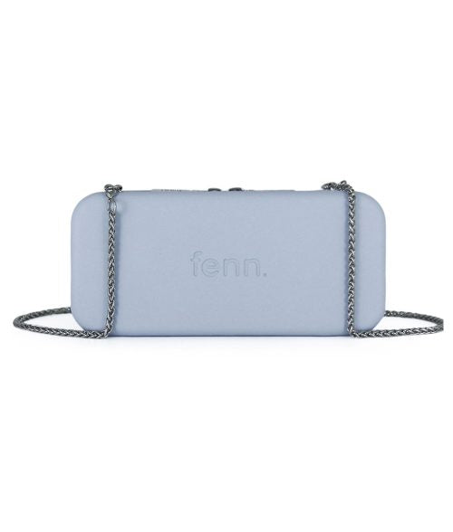 Fenn Wallets – Powder Blue – Silver Zip – Silver Handle