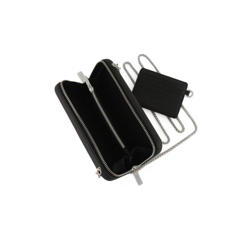 Fenn Wallets – Black – Silver Handle