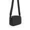 Fenn Cross Body – Black– Silver Zip – Black  Strap