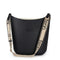 Fenn – Black – Beige Inner – Gold Zip – Black/ Beige Canvas Strap