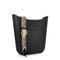 Fenn – Black – Beige Inner – Gold Zip – Black/ Beige Canvas Strap