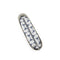 Fenn – Mushroom – Pattern Inner – Silver Zip – Light Stone Flat Handle/ Silver Trim
