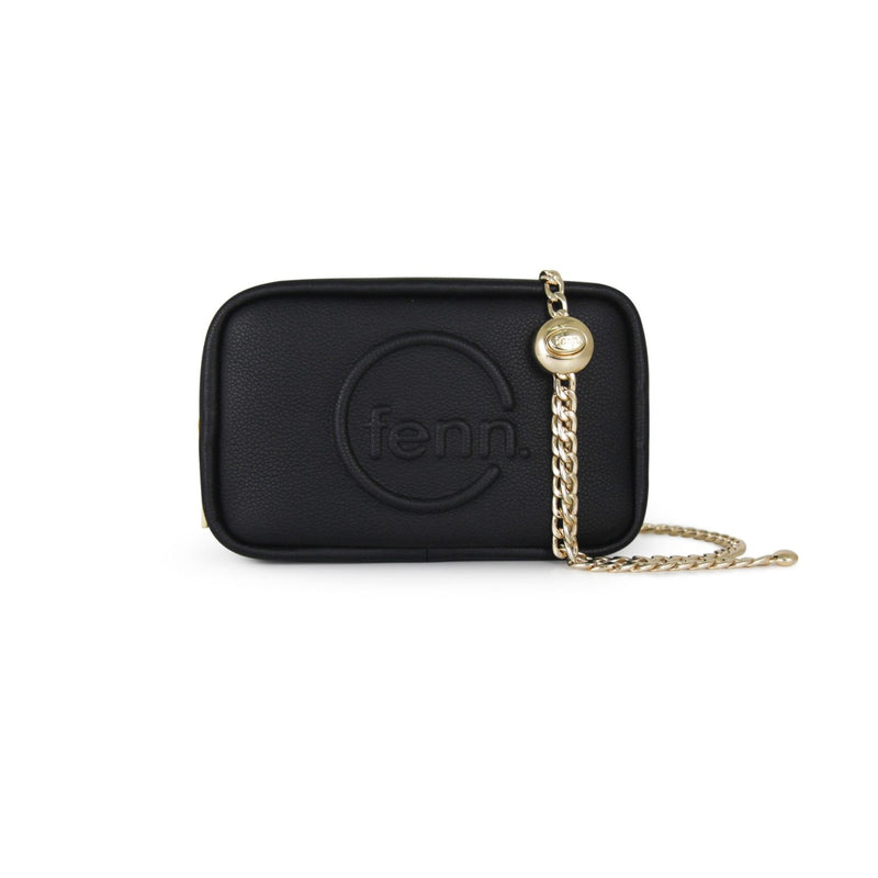 Fenn Pouch – Black – Gold Chain