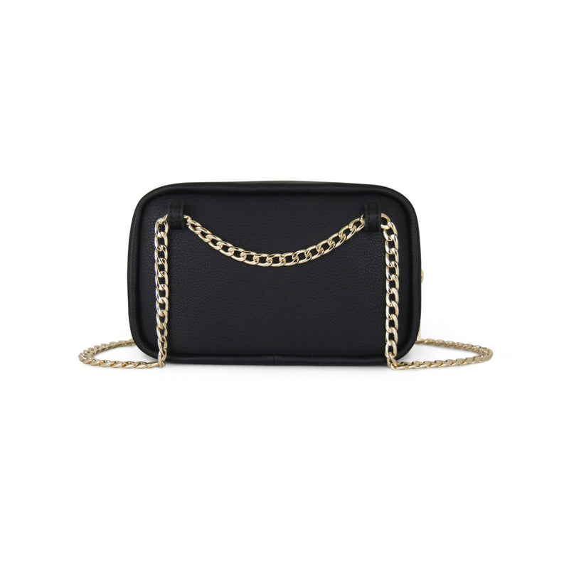 Fenn Pouch – Black – Gold Chain