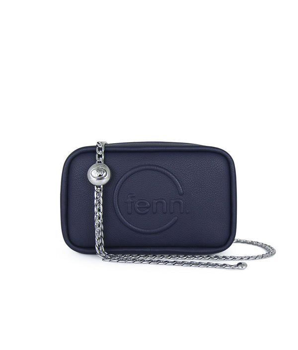Fenn Pouch – Navy – Silver Chain