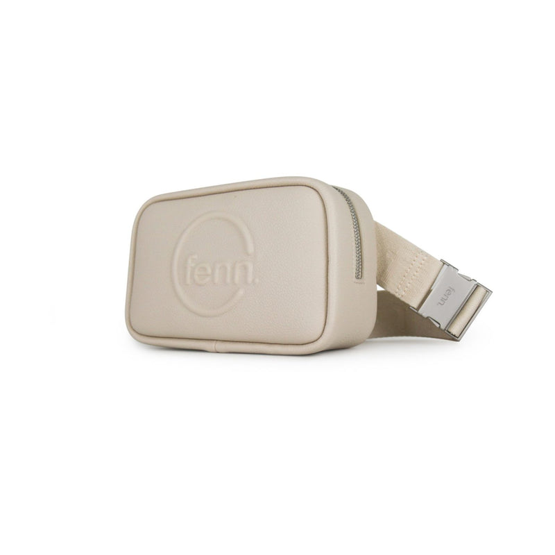 Fenn Pouch Canvas Strap –Oatmeal – Silver Trim