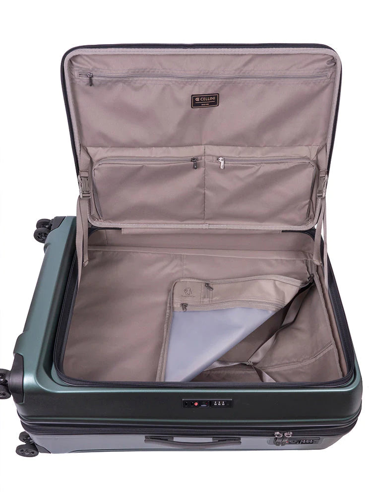 Cellini Tri Pak 2 Piece Medium Travel Luggage Sets Green