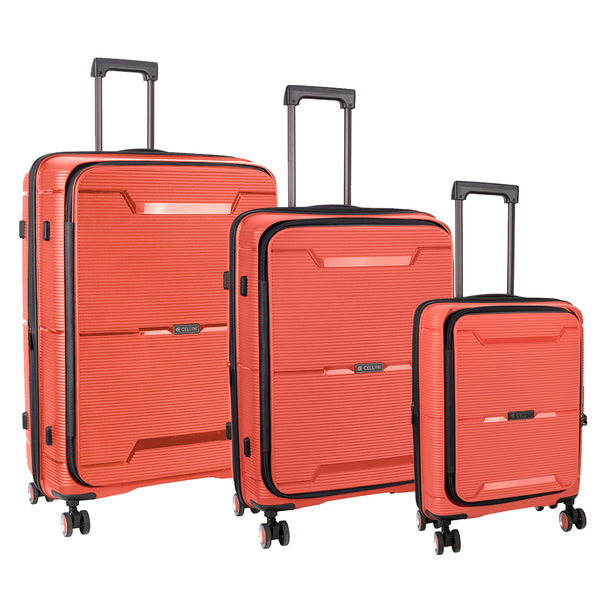 Cellini IPAK 3 Piece Luggage Set – Coral