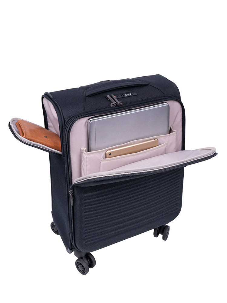 Cellini Destiny Carry On 4 Wheel Trolley Case Black
