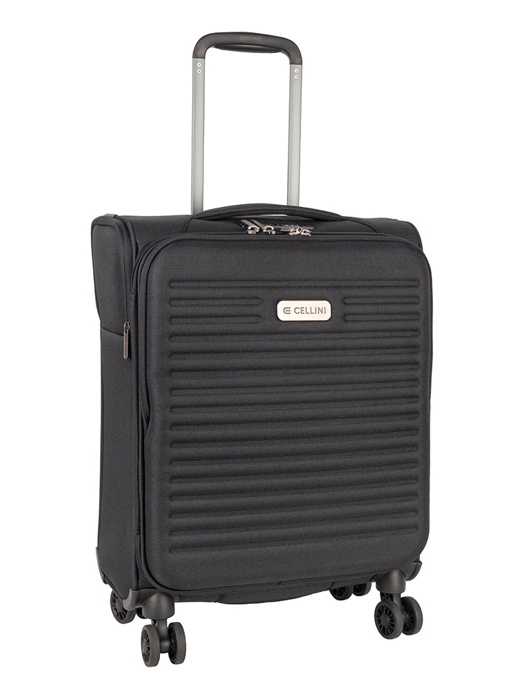 Cellini Destiny Carry On 4 Wheel Trolley Case Black