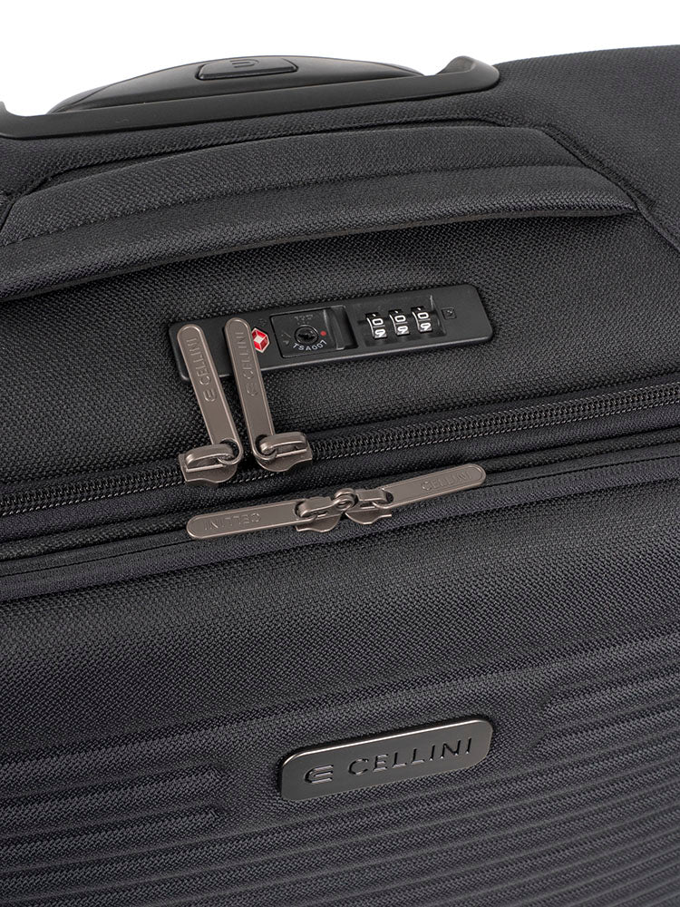 Cellini Destiny Carry On 4 Wheel Trolley Case Black