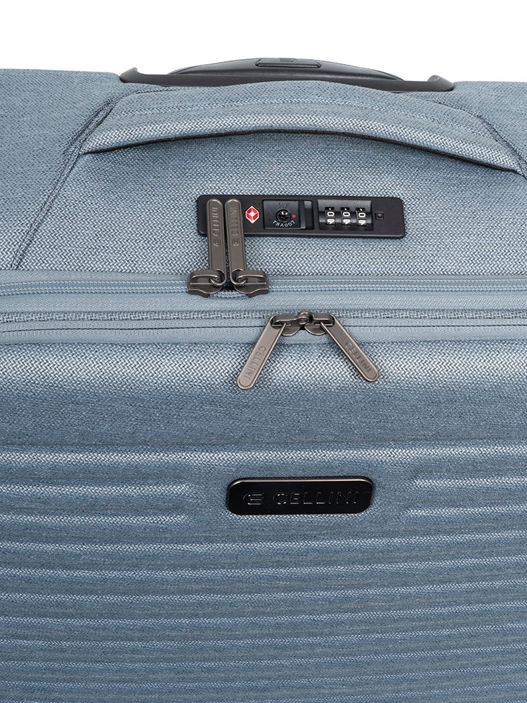 Cellini Destiny Carry On 4 Wheel Trolley Case Blue
