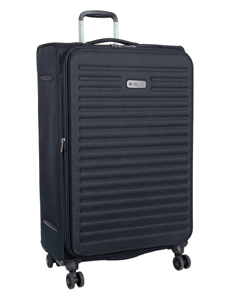 Cellini Destiny Large 4 Wheel Trolley Case Black