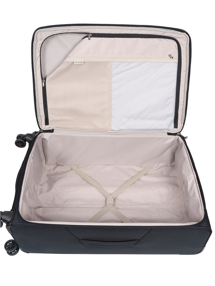 Cellini Destiny Large 4 Wheel Trolley Case Black
