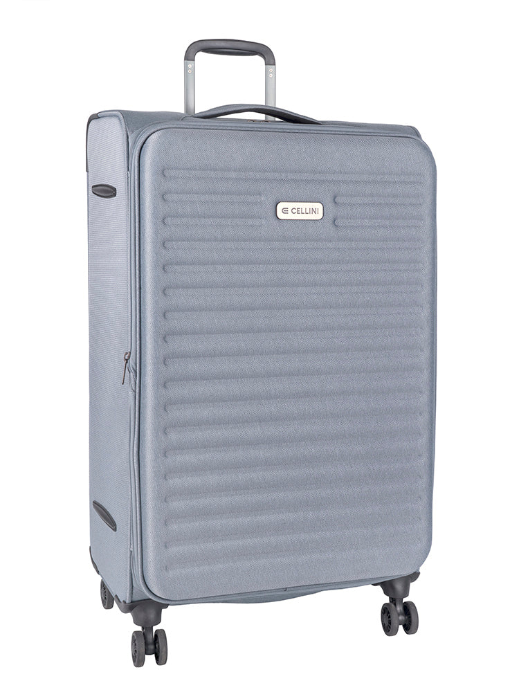 Cellini Destiny Large 4 Wheel Trolley Case Blue