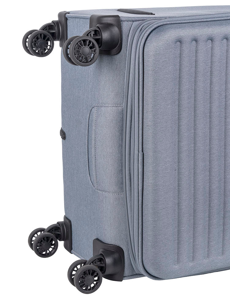 Cellini Destiny Large 4 Wheel Trolley Case Blue