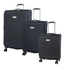Cellini Destiny 3 piece luggage set Black