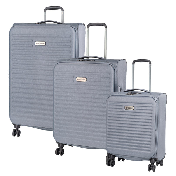 Cellini Destiny 3 piece luggage set Blue