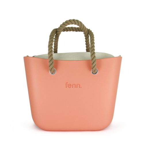 Fenn Original Collection – Salmon – Beige Inner – Silver Zip – Beige Rope